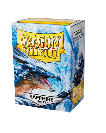 Dragon Shield (Standard size) (100) Protective Sleeves - Matte Sapphire