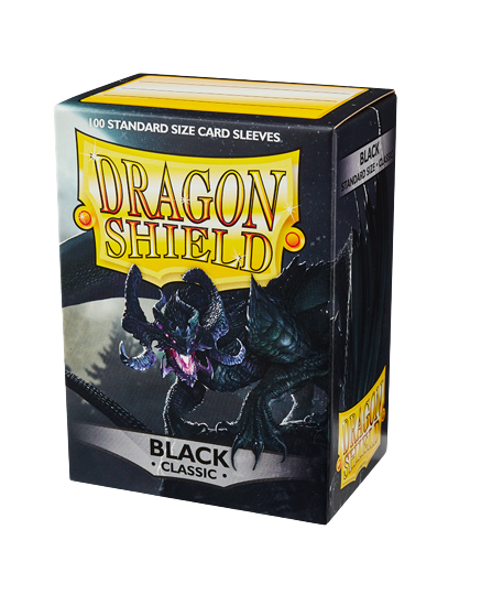 Dragon Shield (Standard size) (100) Protective Sleeves - Black