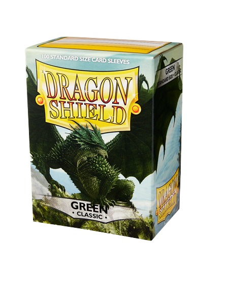 Dragon Shield (Standard size) (100) Protective Sleeves - Green