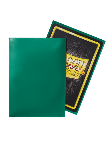 Dragon Shield (Standard size) (100) Protective Sleeves - Green - Image 2