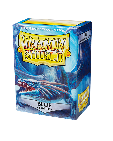 Dragon Shield (Standard size) (100) Protective Sleeves - Matte Blue