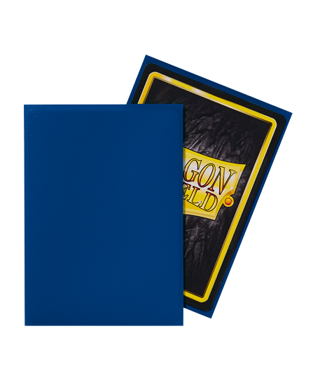 Dragon Shield (Standard size) (100) Protective Sleeves - Matte Blue - Image 2