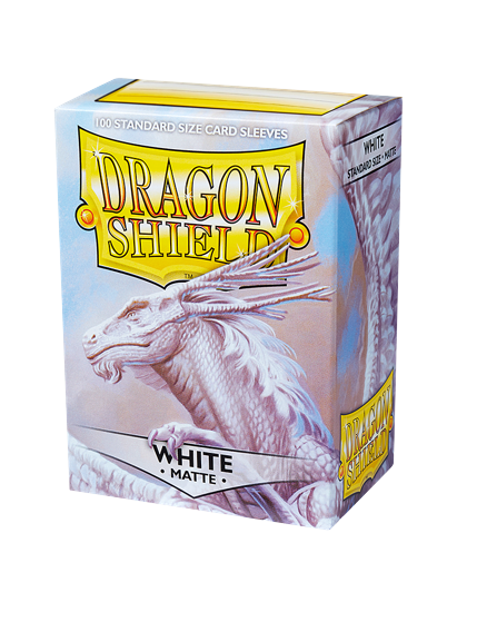 Dragon Shield (Standard size) (100) Protective Sleeves - Matte White