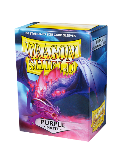 Dragon Shield (Standard size) (100) Protective Sleeves - Matte Purple