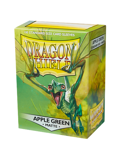 Dragon Shield (Standard size) (100) Protective Sleeves - Matte Apple Green