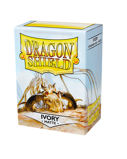 Dragon Shield (Standard size) (100) Protective Sleeves - Matte Ivory