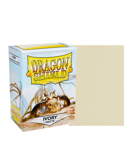 Dragon Shield (Standard size) (100) Protective Sleeves - Matte Ivory - Image 2