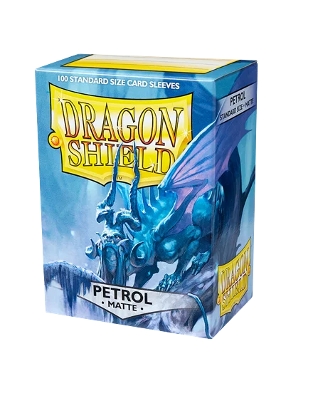 Dragon Shield (Standard size) (100) Protective Sleeves - Matte Petrol