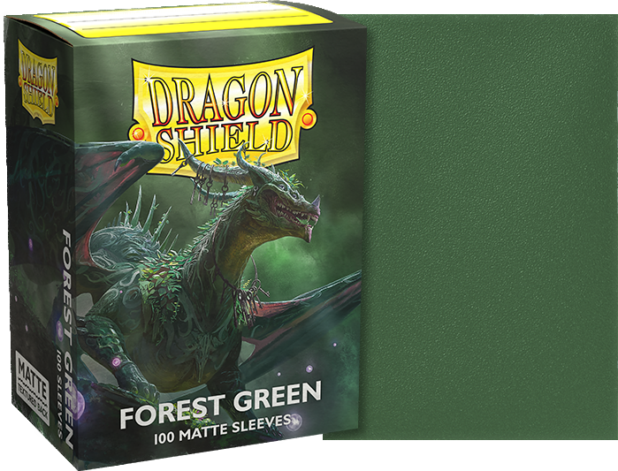 Dragon Shield Standard Matte Sleeves - Forest Green (100 Sleeves)