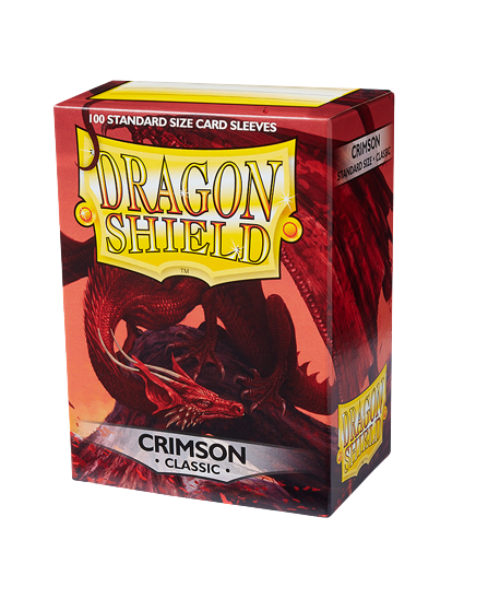 Dragon Shield (Standard size) (100) Protective Sleeves - Crimson
