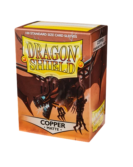 Dragon Shield (Standard size) (100) Protective Sleeves - Matte Copper