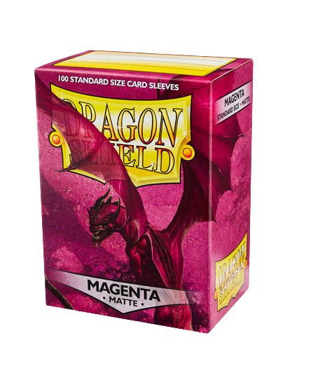 Dragon Shield (Standard size) (100) Protective Sleeves - Matte Magenta