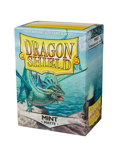Dragon Shield (Standard size) (100) Protective Sleeves - Matte Mint