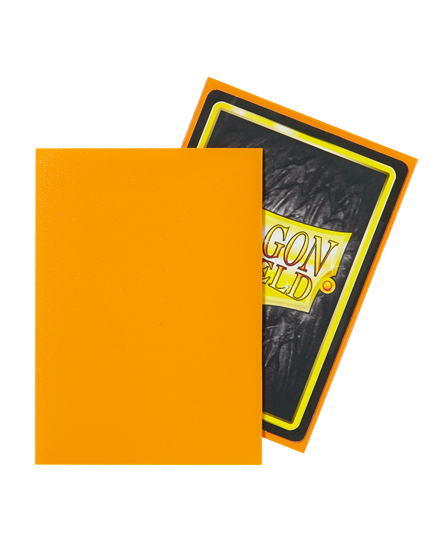 Dragon Shield (Standard size) (100) Protective Sleeves - Matte Orange - Image 3