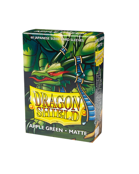 Dragon Shield Japanese Size Card Sleeves - Matte Apple Green (60 Sleeves)
