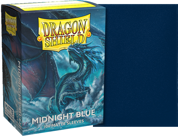 Dragon Shield Midnight Blue - Matte Sleeves - Standard Size (100 Sleeves)