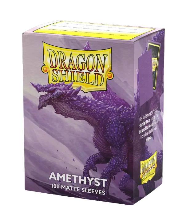 Dragon Shield Amethyst - Matte Standard Sleeves (100 Sleeves)