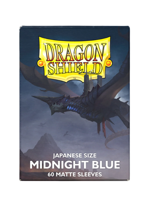 Dragon Shield Japanese Size Card Sleeves - Matte Midnight Blue (60 Sleeves)