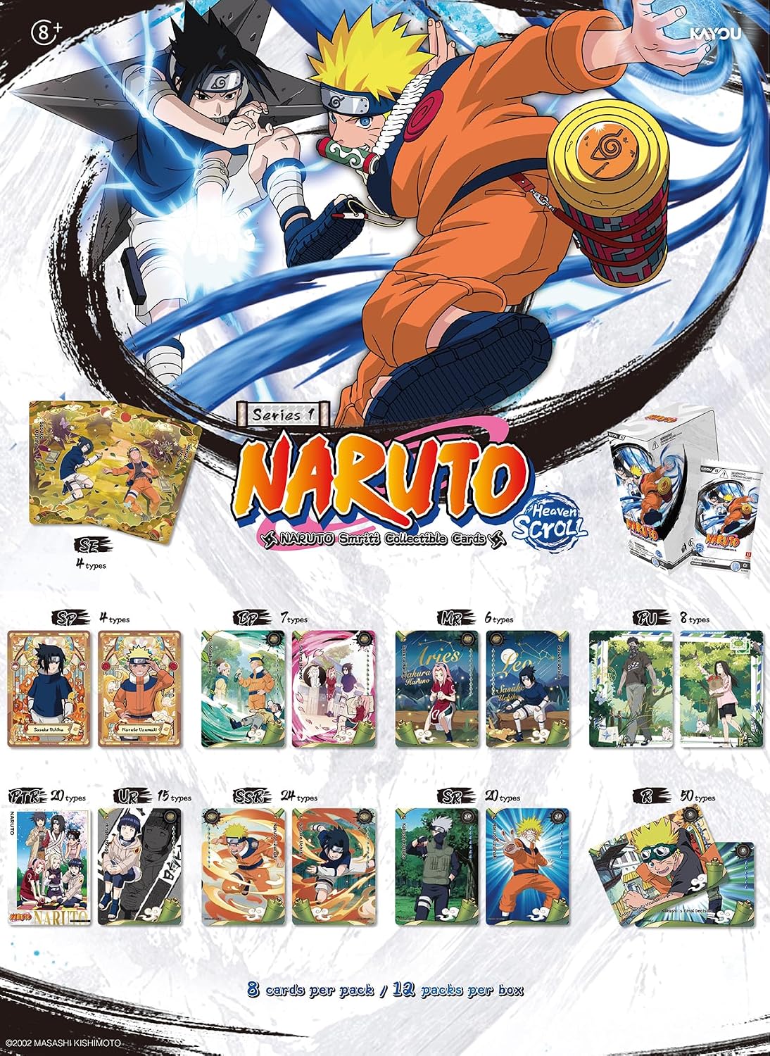 Kayou - Naruto - Heaven Scroll - Booster 8 Cards - Trading Cards - Image 3
